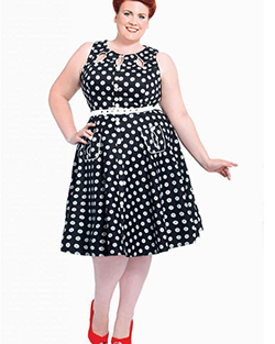 Americana Stars Pattern, Polka dot, Polar fleece: Plus size outfit,  United States  