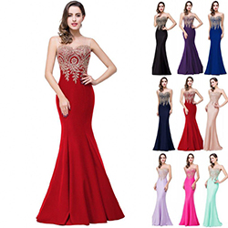 Babyonline Long Evening Dress For Women Formal Bridesmaid Dress Prom Party Gown: evening dress,  Long Dress  