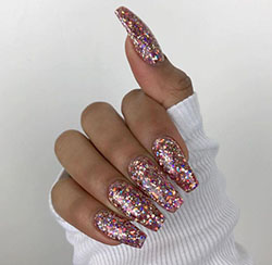 Wear Glitter Nails Like a Boss...: Nail Polish,  Gel nails,  Glitter Nails  