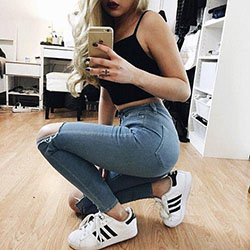 #adidassuperstar #perfectstyle #tumblrgirl ...: Cute Tumblr Outfits  