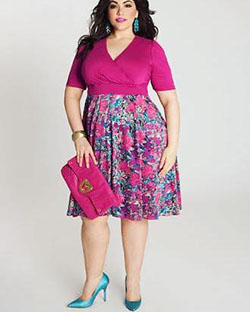 Fashion To Figure, Plus-size clothing, Floral Dress: Plus size outfit,  Clothing Accessories,  Western wear,  Plus-Size Model,  Floral Midi  