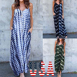 US New Women's Summer Beach Sleeveless Maxi Dress Party Evening Dress Plus Size: evening dress,  Women Sleeveless Dress  