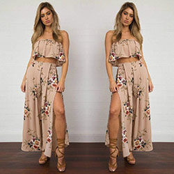 Women Crop Top Blouse+Long Pants Two-piece Playsuit Bodysuit Jumpsuit Romper Set: jumpsuit  