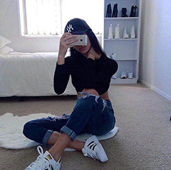 Styles to Wear Ripped Jeans for Teenage Girls...: Ripped Jeans,  Cute Tumblr Outfits  