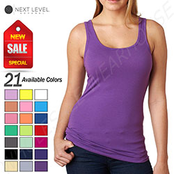 NEW Next Level Women's Spandex Jersey Tank Top M-3533: 