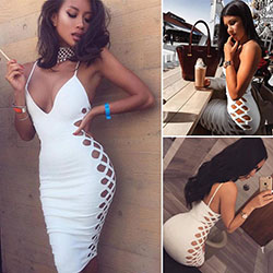 US Stock Women's Sleeveless Bodycon Evening Party Cocktail Club Short Mini Dress: Bodycon dress,  Cocktail Mini Dress,  Women Sleeveless Dress  