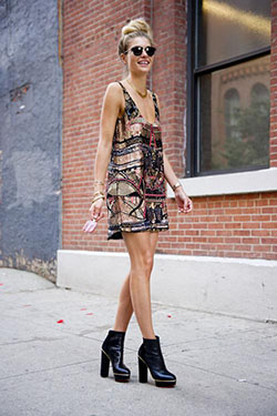 Top bun and short dress:: party outfits,  High-Heeled Shoe,  top bun,  Grunge fashion  