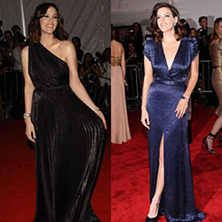 Red Carpet Outfit Ideas Celebrity Inspired Black or Blue?? Which is your favorite??: Red Carpet Dresses,  Met Gala,  Celebrity Fashion  