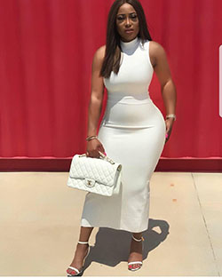 Single Piece White Beautiful Outfit For Black Girl: 