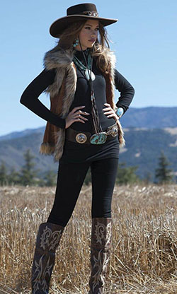 Cowgirl Winter Fashion. Winter clothing Western wear: Clothing Accessories,  Cowboy hat,  Cowgirl Fashion,  cowgirl hat,  Country Outfits  