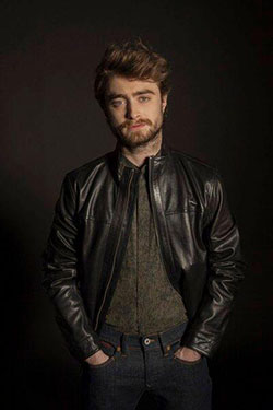 The Tonight Show Starring Jimmy Fallon. Daniel Radcliffe Photo shoot: Leather jacket,  Harry Porter,  Harry Botter,  Daniel Radcliffe  