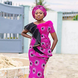 Gown Styles 2018. Black Girls Aso ebi, Wrap dress: Aso ebi,  Ankara Dresses  