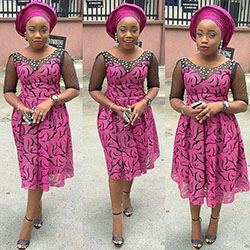 Lace dress styles. Black Girls Evening gown, Aso ebi: African Dresses,  Aso ebi,  Ankara Dresses  