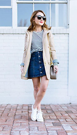 faldas de mezclilla. Casual outfits Denim skirt, Petite size: Girls Work Outfit,  Denim skirt  