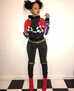 Hip hop fashion. Black Girls Casual wear, Grunge fashion: 