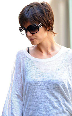 Pixie Haircut Ideas Katie Holmes, Pixie cut: Bob cut,  Long hair,  Short hair,  Pixie cut,  Katie Holmes Hairstyle  