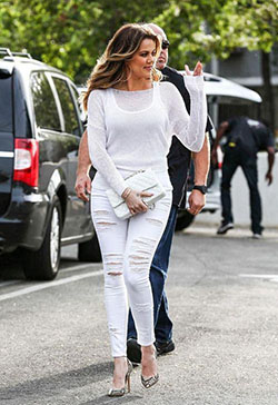 Keeping Up with the Kardashians. Keeping Up with the Kardashians. Khloe Kardashian street style with ripped jeans, Chanel bag and pointed shoes.: Street Style,  Kylie Jenner,  Ripped Jeans,  Kendall Jenner,  Kim Kardashian,  Los Angeles,  Kris Jenner,  Kourtney Kardashian  