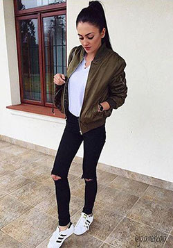 Black Jeans Flight jacket, Crop top: Jeans For Girls,  Boxy Jacket,  Lounge jacket  