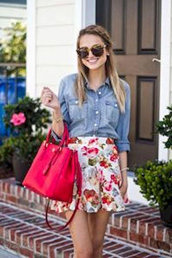 Christina Rohde Skirt. Casual outfits Floral Skirt, Pencil skirt: Skirt Outfit Ideas,  Girls Work Outfit,  Floral Skirt,  Flowy skirt  