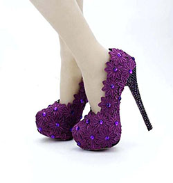 Heel Wedge Shoes. purple stiletto high heels lace flower bride shoes high heel formal dress women designer: High-Heeled Shoe,  Court shoe,  Stiletto heel,  Kitten heel,  Dress shoe,  High Heel Ideas,  Best Stilettos Ideas,  Peep-Toe Shoe,  Heel Shoes,  Wedding Shoes,  High Shoes  