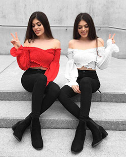 Matching outfit twin girls: Besties outfits  