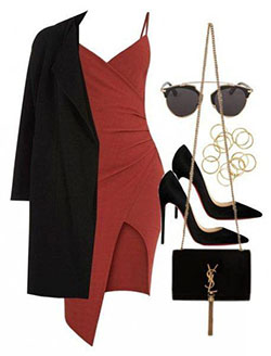 Yves Saint Laurent, River Island, Street fashion: Vintage clothing,  Christian Louboutin,  Polyvore Party Dress,  Christian Dior  