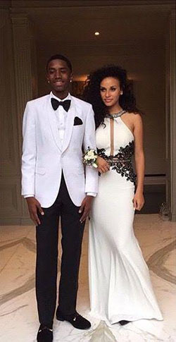 Black and White Wedding Matching Outfits for Black Couples: party outfits,  Black Couple,  Black Couple Wedding Outfits  