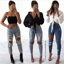 Black Girls Slim-fit pants High-heeled shoe: fashion blogger,  Light Blue Pants Outfits  