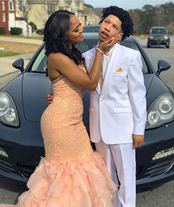 Homecoming Outfits & Wedding Pretty dress for black couple: Black Couple Homecoming Dresses  