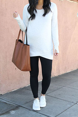 Maternity clothing with legging!: Maternity clothing,  Black Leggings  