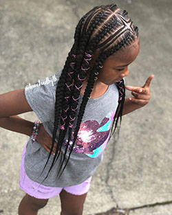 Cute Black Lil Girl Hairstyles: Brown hair,  Hairstyle For Little Girls  