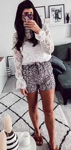 white floral sheer long-sleeved shirt #summer #outfits style: summer outfits,  Long Sleeve  