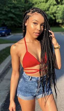 Box braids penteados: Lace wig,  Afro-Textured Hair,  Crochet braids,  Box braids,  Hot Black Girls,  Beautiful Braids  