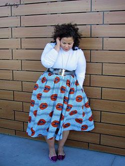 Plus size african skirts: Plus size outfit,  Plus-Size Model,  Maxi dress,  FLARE SKIRT,  Plus Size Ankara  