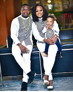 Black and white formal couple: Matching African Outfits  