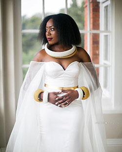 Wedding dress,  Cape dress: Wedding dress,  Ball gown,  Folk costume,  African Wedding Dress  