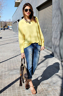 Yellow Shirt Outfit Women's: Yellow Outfits Girls  