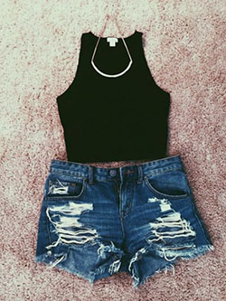 Short negros para mujeres: Tumblr Outfits  