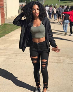 High school baddie outfits with leggings: winter outfits,  School Outfit,  black girl outfit  