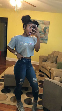 Instagram cute black girl outfits: black girls jeans outfit,  black girl outfit,  Black Girl Casual Outfit,  Black Girl Fashion  