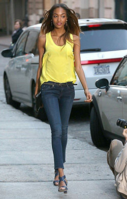 Jourdan Dunn,  Fashion model: Plus-Size Model,  Candice Swanepoel,  Yellow Outfits Girls  