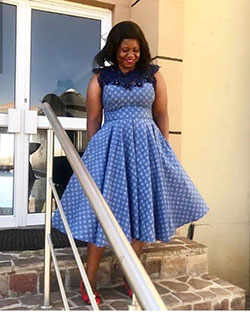 Shweshwe dresses 2019, Polka dot, Cocktail dress: Cocktail Dresses,  Shweshwe Dresses Ideas  