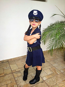 Cute Baby Girl Police Costume Ideas: Halloween costume,  Helpers Day Outfits  