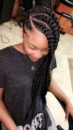 Simple black hair braiding styles: Afro-Textured Hair,  African Americans,  Box braids,  African hairstyles,  Braided Hairstyles  