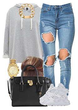 Swag outfits with white huaraches: Nike Air,  Nike Huarache,  Nike Roshe,  Jordan Outfits Polyvore  