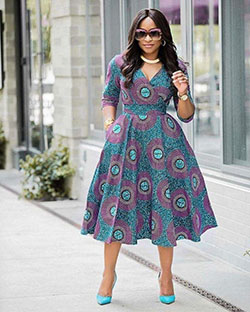 African ankara dresses: Maxi dress  