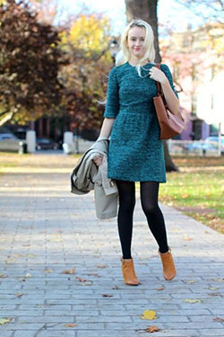 Best Brown Ankle Boots Legging Outfit: Boot Outfits  