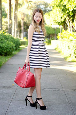 Black and white striped dress ideas: Clothing Accessories,  shirts,  Striped Outfit Ideas  