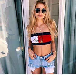 Tommy Hilfiger tops for teenage girls: Crop top,  Tube top,  Strapless dress,  Tommy Hilfiger,  Tommy Hilfiger Tops  