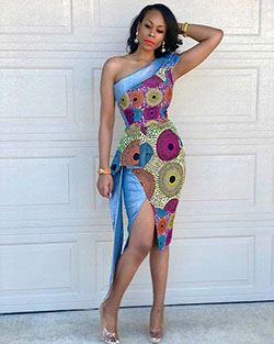 Traditional South African African Ankara Attire: Aso ebi,  Ankara Outfits,  Ankara Short Gown  